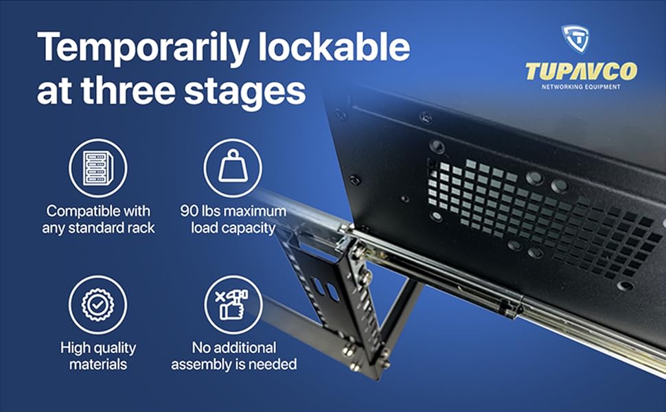 Tupavco TP1821 Rackmount Sliding Rails