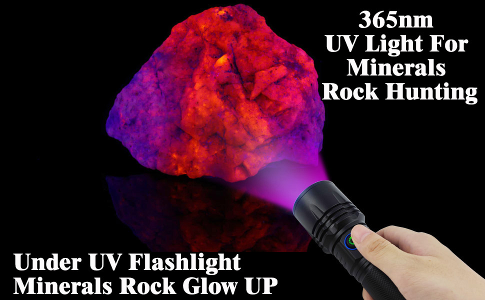 365nm Uv Flashlight For Minerals