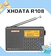 XHDATA R108 Portable Radio AM/FM/SW/LW/Airband Shortwave Radio Receiver Battery Operated with Goo...