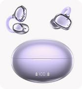 ClipFree Open-Ear Headphones, Upgraded V6.1 Bluetooth Wireless headsets, Comfort &amp; Snug Fit Clip ...