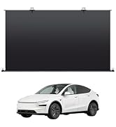 Retractable Windshield Sunshade fit for Tesla Model 3/Y/S/X Front Window Sun Shade Heat Blocking ...