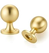 Ravinte Decor 12 Pack Brushed Gold Cabinet Knobs, Round Ball Knobs for Kitchen Cabinets, Drawers,...