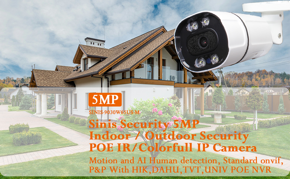 5MP Security POE IP IR Camera