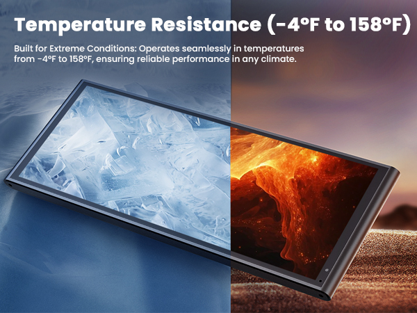 Temperature Resistance (-4°F to 158°F)