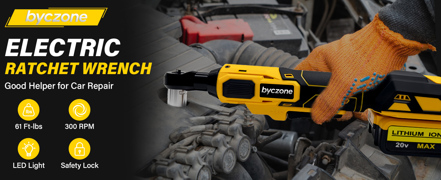 Cordless Electric Ratchet Wrench Kit