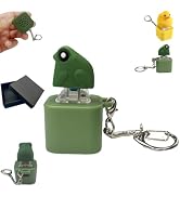 Frog Croaking Fidget Toy, Fun Stress Relief Toy with Led Lights, Cute Frog Croaking Keychain, Adu...