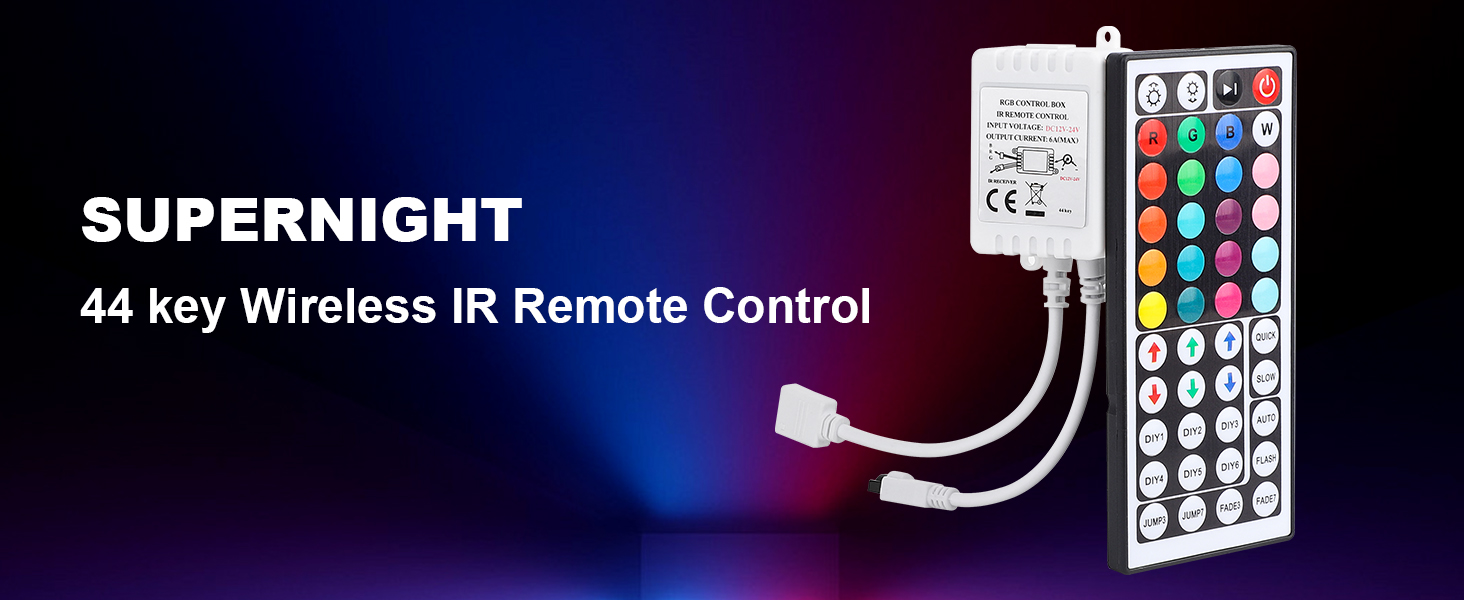 SUPERNIGHT RGB LED Light Strip Remote Controller