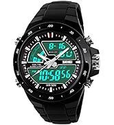 FANMIS Men's Analog Digital 50M Waterproof Sports Watch Military Multifunction Stopwatch Alarm Ba...
