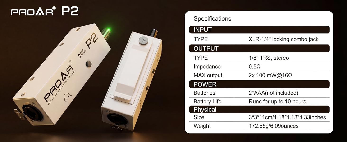 Monitor Amplifier for musicians
