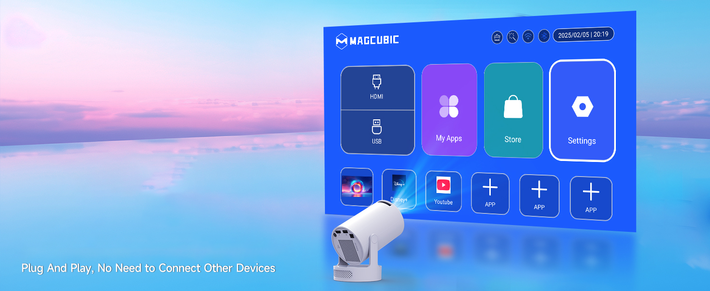 proyectores 4k bluetooth wifi Android 14