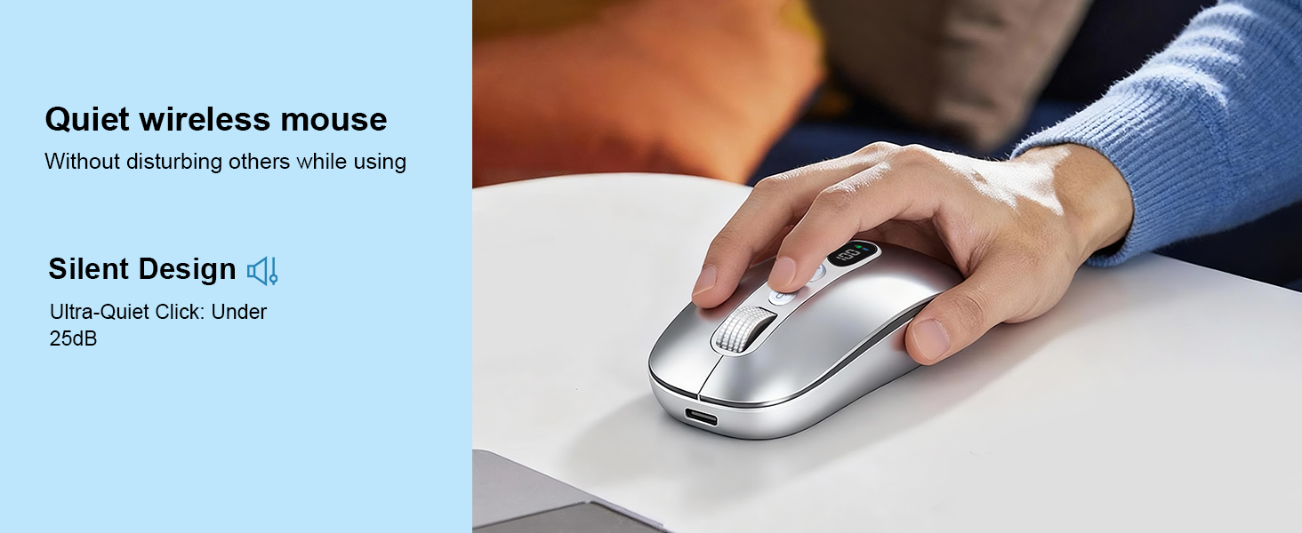 quiet mouse wireless,AI wireless mouse,mouse for macbook air