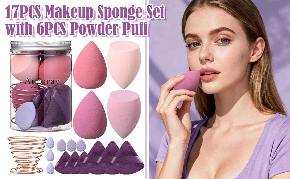 17PCS Makeup Sponge Set
