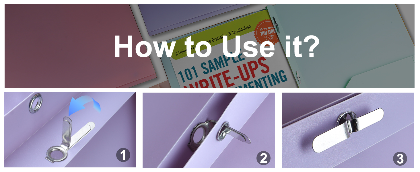 Habgp Plastic Folders with Pockets and Prongs