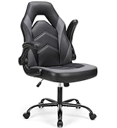 DUMOS Gaming Ergonomic Office Chair for Adults, Height Adjustable Computer Desk Chair with Flip-u...
