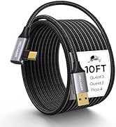 10FT Link Cable - Compatible with Meta/Oculus Quest 3, Quest 2, and PC/SteamVR | USB 3.0 to USB-C...