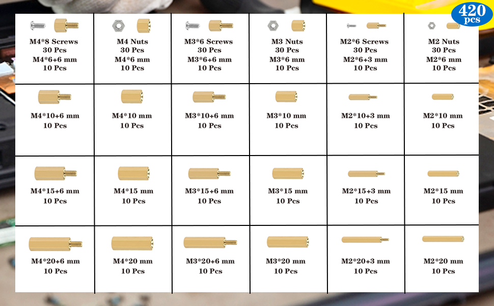 Motherboard Standoffs&amp;Screws&amp;Nuts Kit