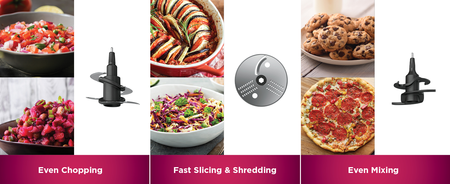 Even Chopping, Fast Slicing &amp;amp; Shredding, Even Mixing