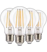 ALAMPEVER 1400LM Dusk to Dawn LED Outdoor Light Bulb, 4-Pack A19 LED Bulb 100W Equivalent, E26 Ba...