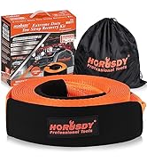 Heavy Duty Tow Strap 3" x 30' (35,000lbs), HORUSDY Heavy Duty Recovery Strap Kit with Storage Bag...