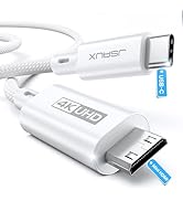 JSAUX USB-C to Mini HDMI Cable 3FT, High Speed 4K Type C to Mini HDMI (4K@30Hz/2K@60Hz/1080P) Uni...