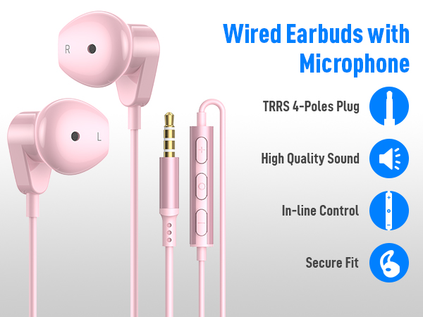 3.5mm wired earbuds