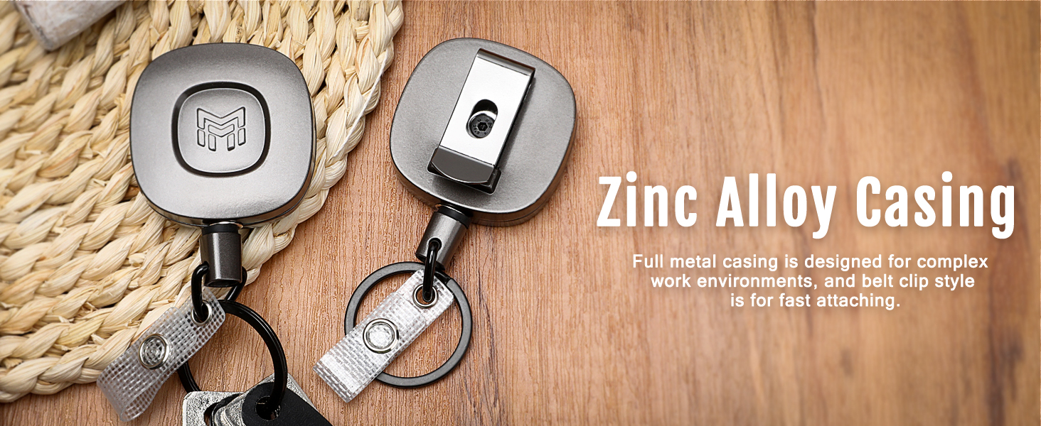 stainless steel keychain with a metal key chain