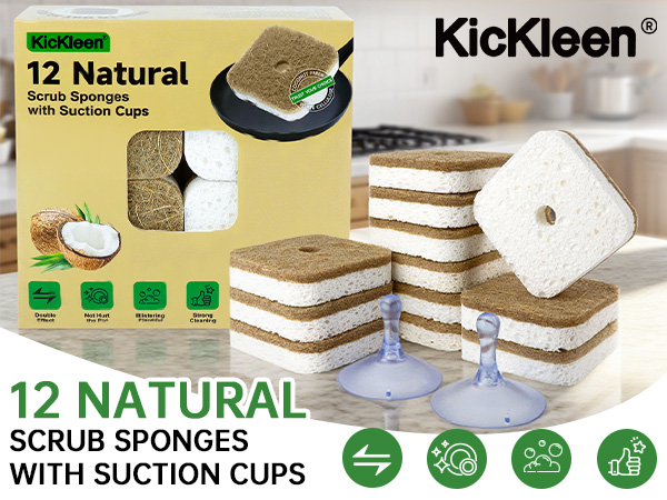 12 pack scrub dish sponges