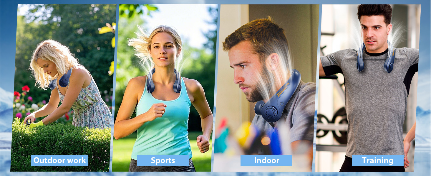 Rechargeable Neck Fan