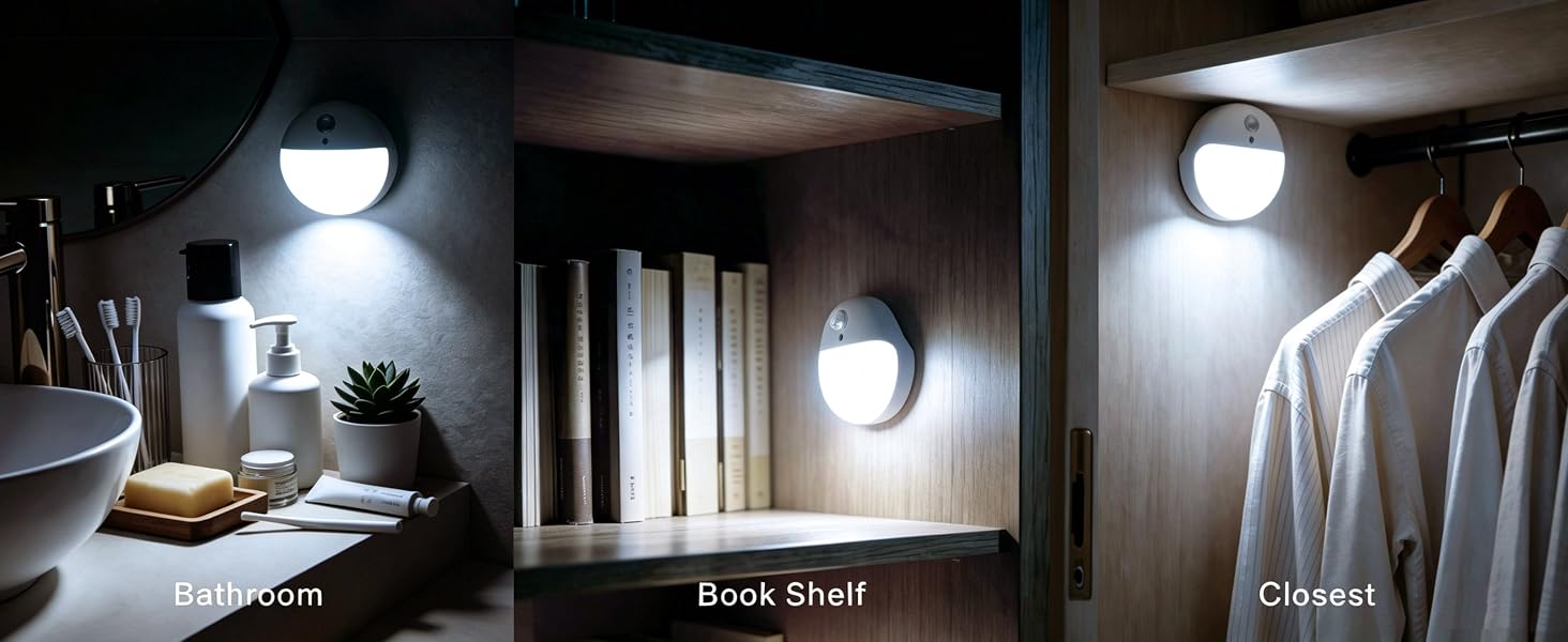 white motion sensor night light