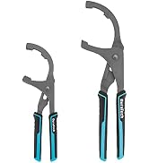 DURATECH Oil Filter Wrench Set, 9" &amp; 12" Oil Filter Removal Tools | Pliers for Cars, Trucks, Moto...