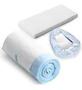 Bedpan Liners with Super Absorbent Pads 20 Packs Disposable Commode Liners Bed Pan Liners with Pu...