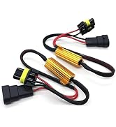 Foelony 2 PCS 9005/9006 Car LED Load Resistor Decoder, Aluminum Shell LED Light Bulb Relay Harnes...