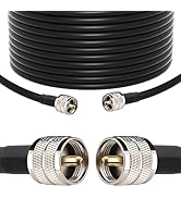 YOTENKO RG213 Coaxial Cable 25FT - CB Coax Cable Ultra Low Loss RG-213 UHF PL-259 Coax Cable Male...