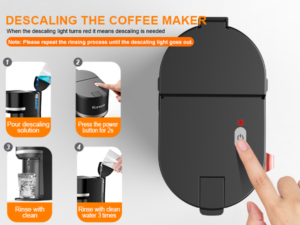 DESCALING THE COFFEE MAKER