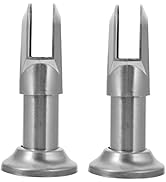 Mobestech 2 Pcs Partition Bracket Feet Toilet Partition Feet Stainless Steel Partition Feet Foot ...