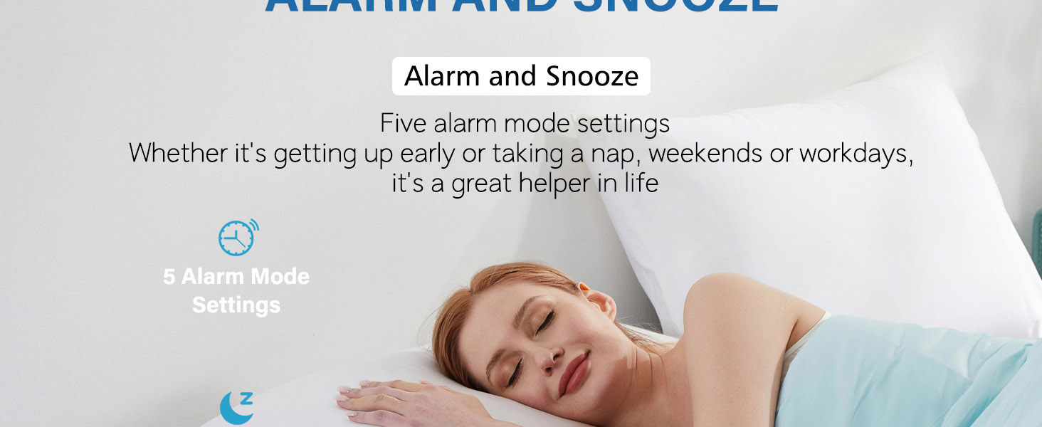 Zonopy Digital Alarm Clock with LED Display