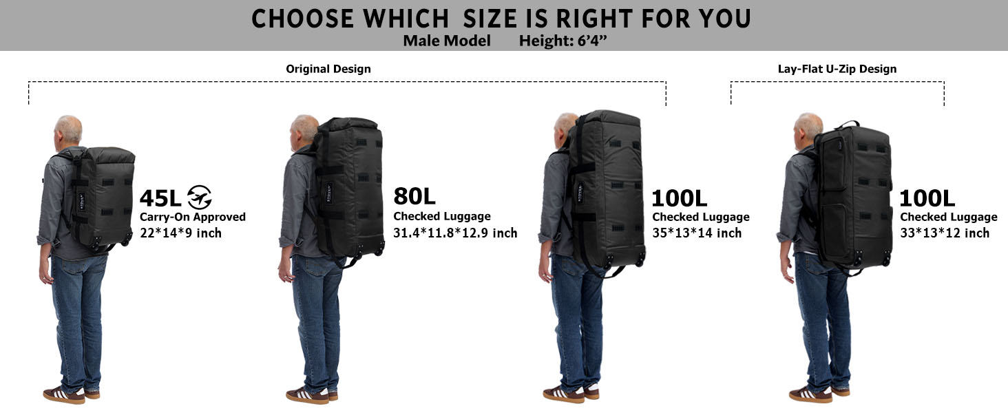 rolling duffel