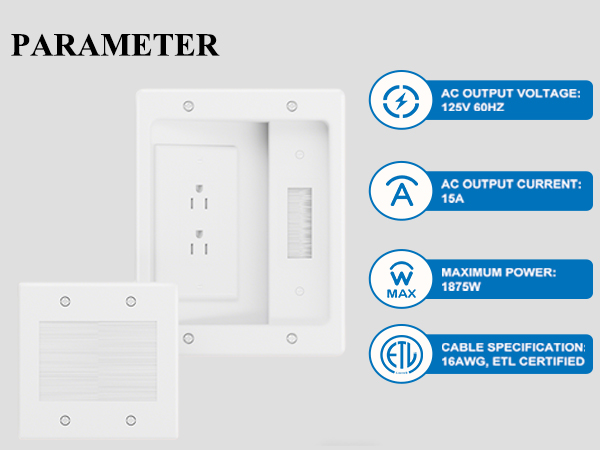 in-Wall TV Cable Management Kit
