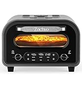 Pizza Oven Indoor, Heats up to 850°F, Makes 12” Pizzas in 90 Seconds, Electric Pizza Oven with 6 ...