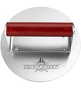 XUDAKAIXIN Stainless Steel Smash Burger Press 6.3",Hamburger Smasher Tool,BBQ Griddle Accessories...