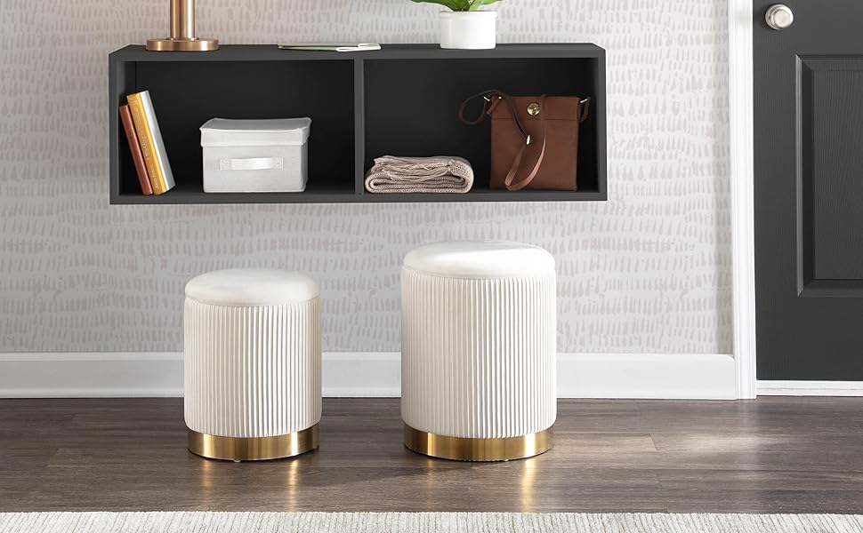 Marla Pleated Ottoman
