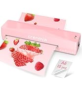 Crenova A4 Laminator Machine 4 in 1 Personal Desktop Hot &amp; Cold with 10 Laminating Pouches No Bub...