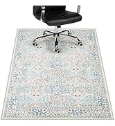 Anidaroel 36"x48" Green Floral Office Chair Mat for Hardwood Floor, Office Rugs for Rolling Chair...