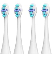SEAGO Electric Toothbrushes for Adults Replacement Heads for SG-2753,2752,Pack of 4(Blue)