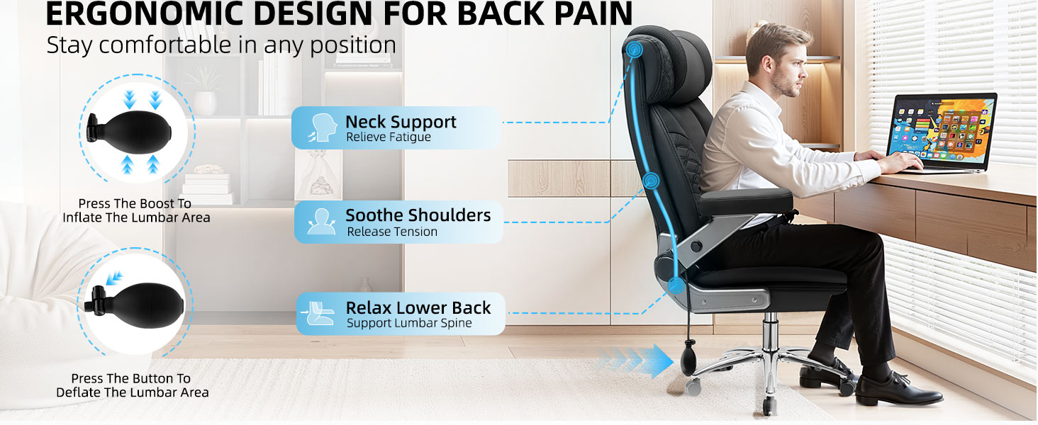 big office chair wide seat