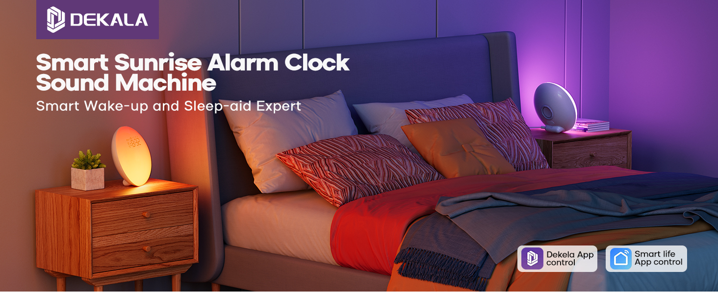 Smart Sunrise Alarm Clock Sound Machine