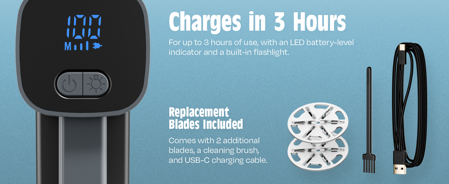 Charges in 3 hours