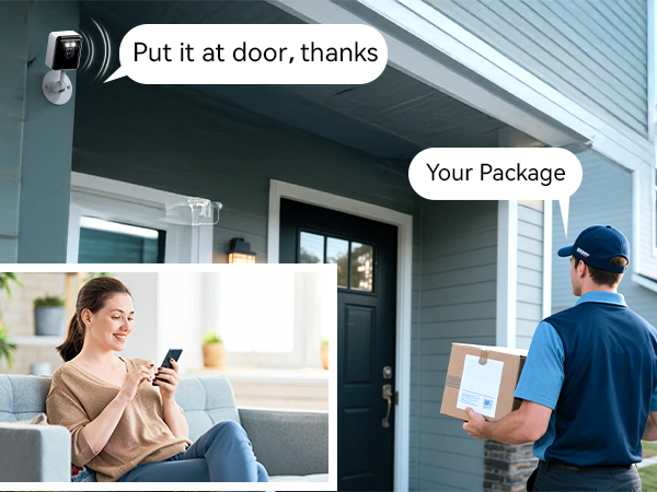 security camera with audio and video