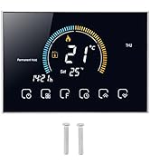 Smart Thermostat, Smart Thermostat Phone App Voice Control Boiler Heating, Thermostat LCD Touch S...