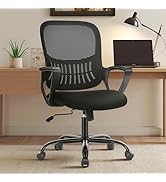 Sweetcrispy Home Office Managerial Executive Chair with Ergonomic Design, Mid-Back Mesh Swivel, C...
